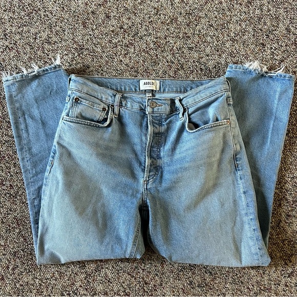 Agolde Riley Cropped Jeans Size 29 - Picture 6 of 10